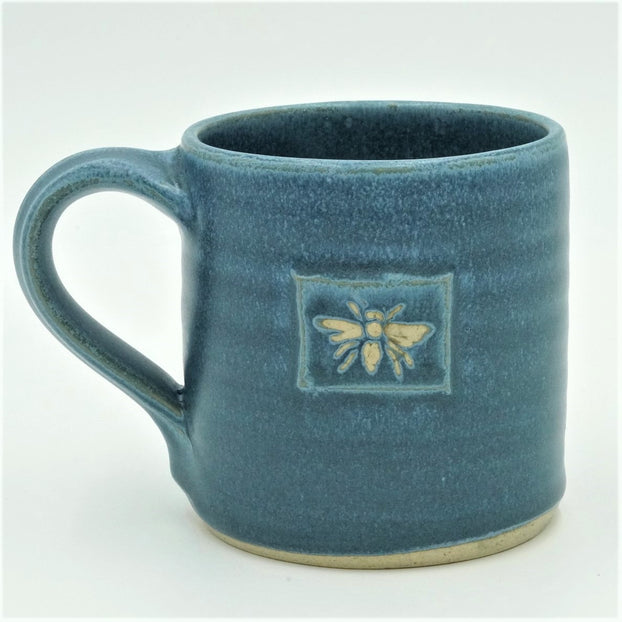 Blue Bee Mug by Sean O'Connell