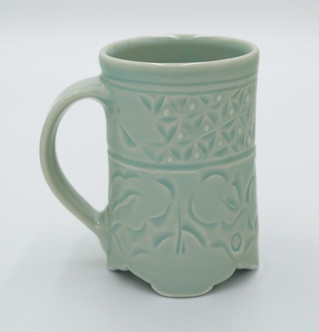 Walter Hyleck Celadon Footed Mug